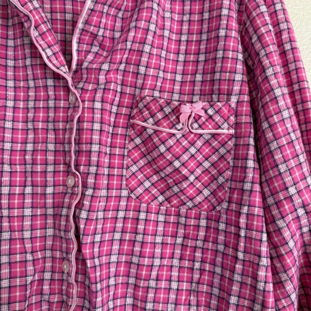 Victoria's Secret‎ Pink Plaid Sleepwear Dress Bow